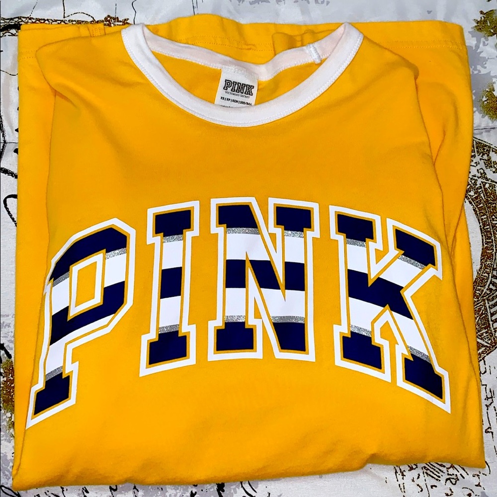 mustard “pink” long sleeve top